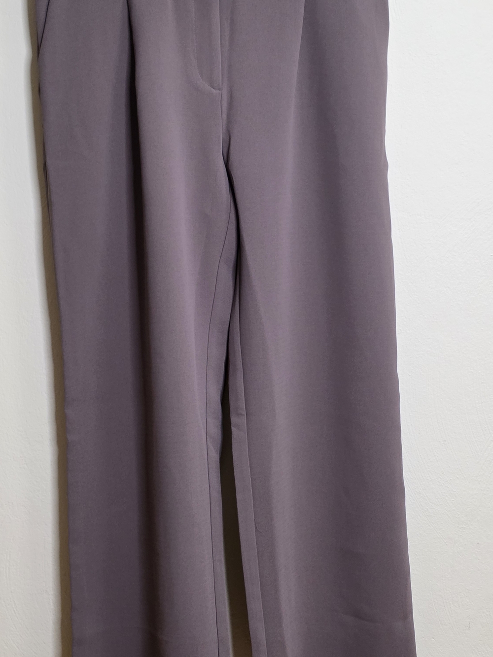 DKNY Taupe Straight-Leg Dress Pants